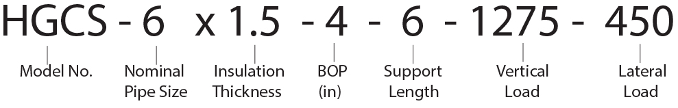 HGCS - 6 x 1.5 - 4 - 6 - 1275 - 450 Calcium Silicate Hot Shoe