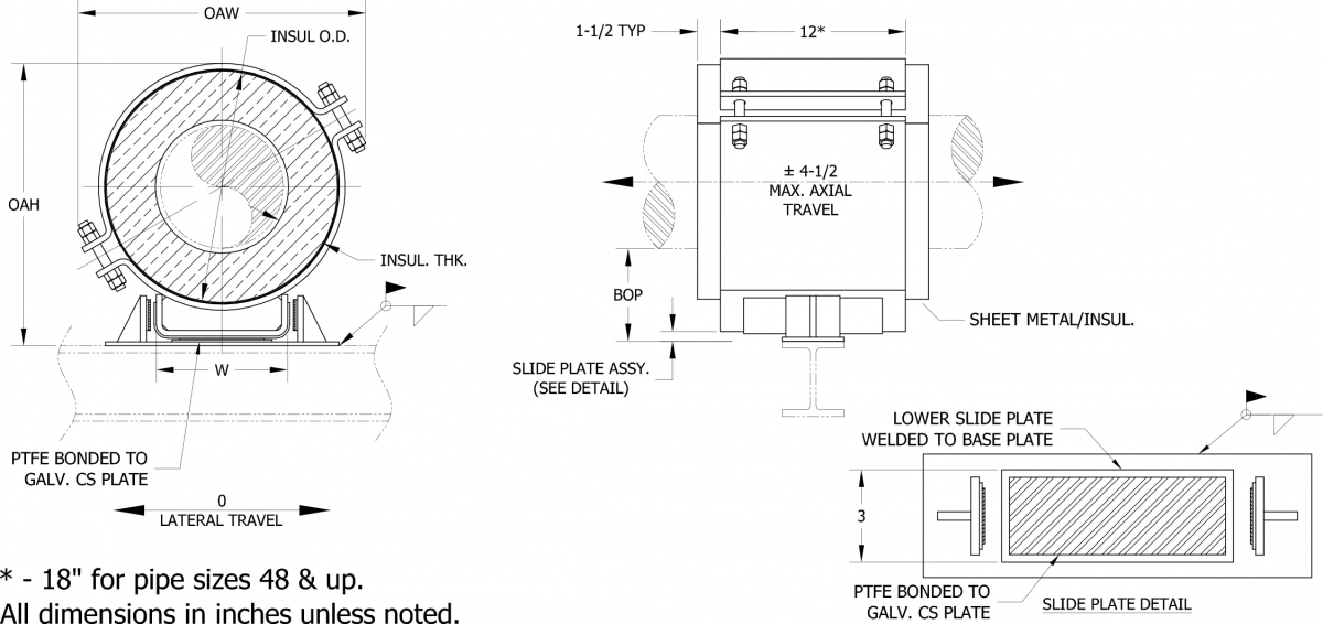 Calcium Silicate HG-8200 Pipe Support