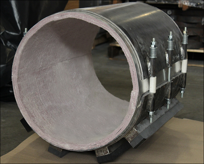 Custom Designed Pyrogel Pipe Supports 
