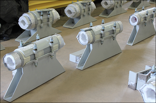 Cryogel Pipe Supports