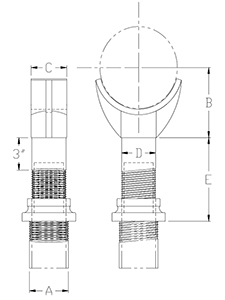 adjustable pipe saddle drawing