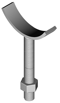 adjustable pipe saddle support
