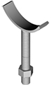 adjustable pipe saddle support