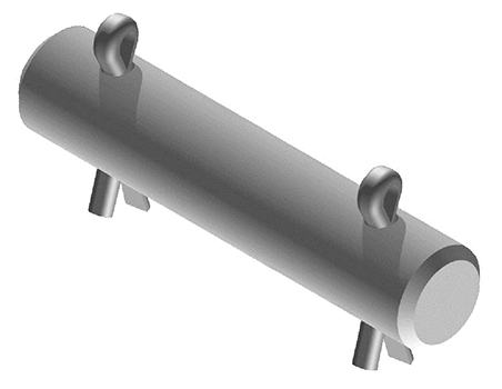 clevis pin with cotters