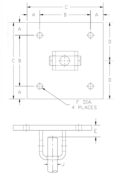 concrete rod attachment drawing