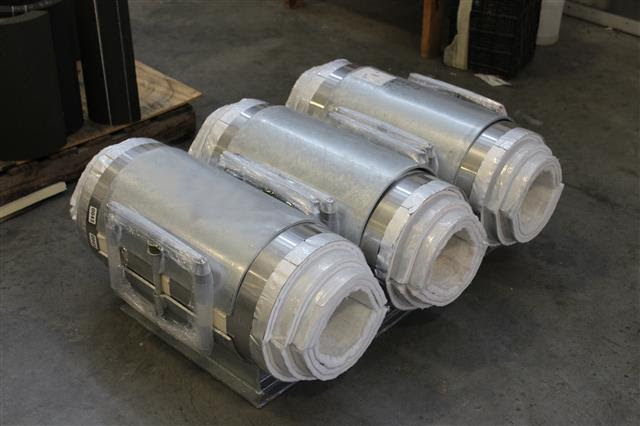 Cryowrap Pipe Supports Being Prepared for Shipping