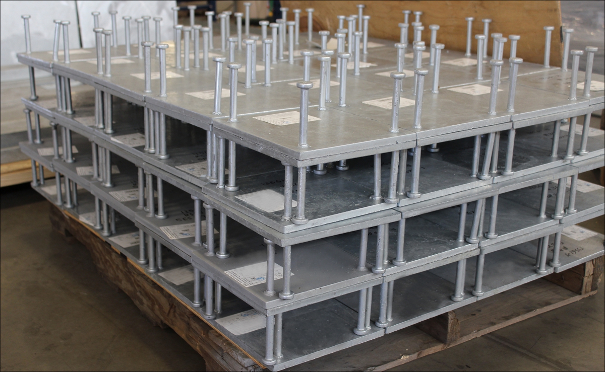 Embed Plates being Prepared for Shipping
