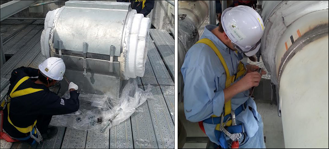 inspection of pipe supports in the field