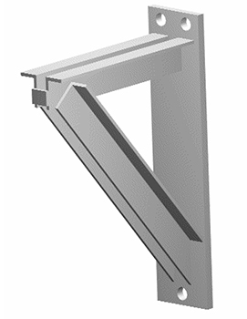 heavy welded steel bracket