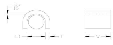 Pipe Protection Saddle  Drawing