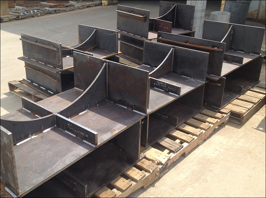 Carbon Steel Pipe Cradles being prepared for shipment