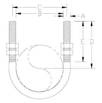 Standard U-Bolt Drawing