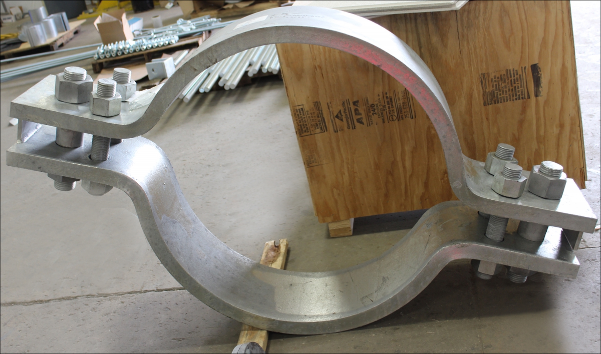 Steel Pipe Clamp Being Prepared for Shipping